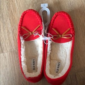 Brand new, Old Navy red slippers